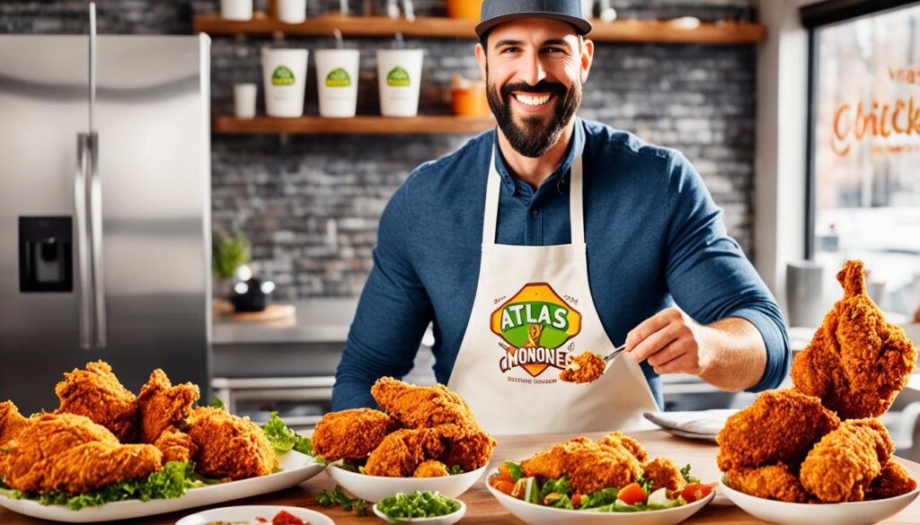 Atlas Monroe Vegan Fried Chicken Progress