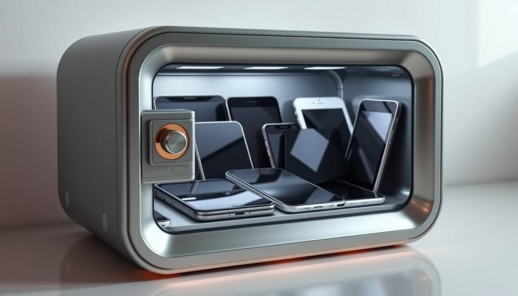 Time locking container for digital device management