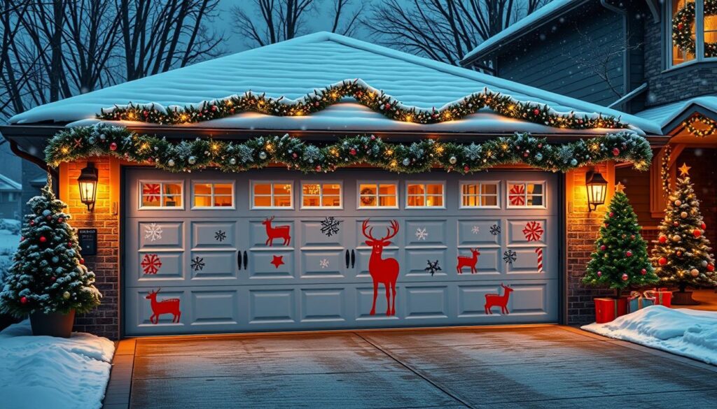 Christmas Garage Door Covers Christmas Garage Door Covers