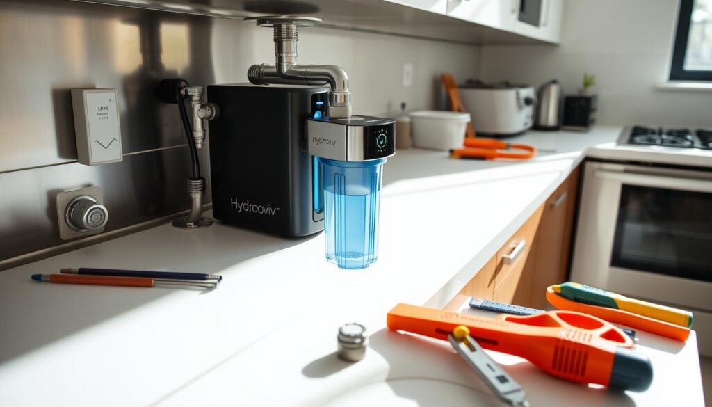 Hydroviv water filter installation