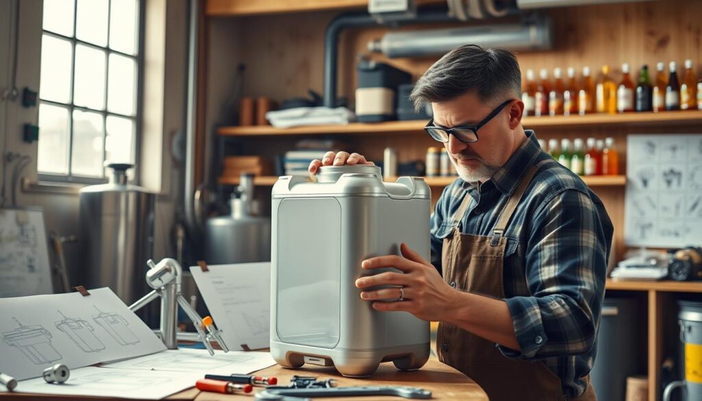 Tim Louks Square Keg inventor